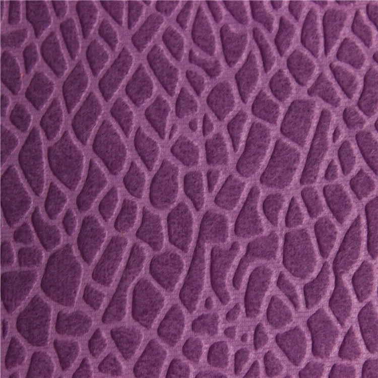Jacquard Polyester Fleece Embossed Warp - Knitted Fabric Velvet Bonded With TC